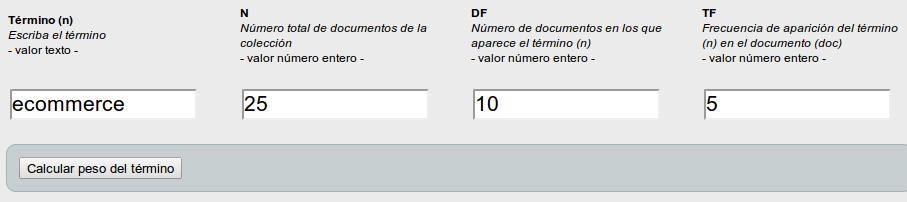 Tf-idf Term frequency – Inverse document frequency), frecuencia de término – frecuencia inversa de documento